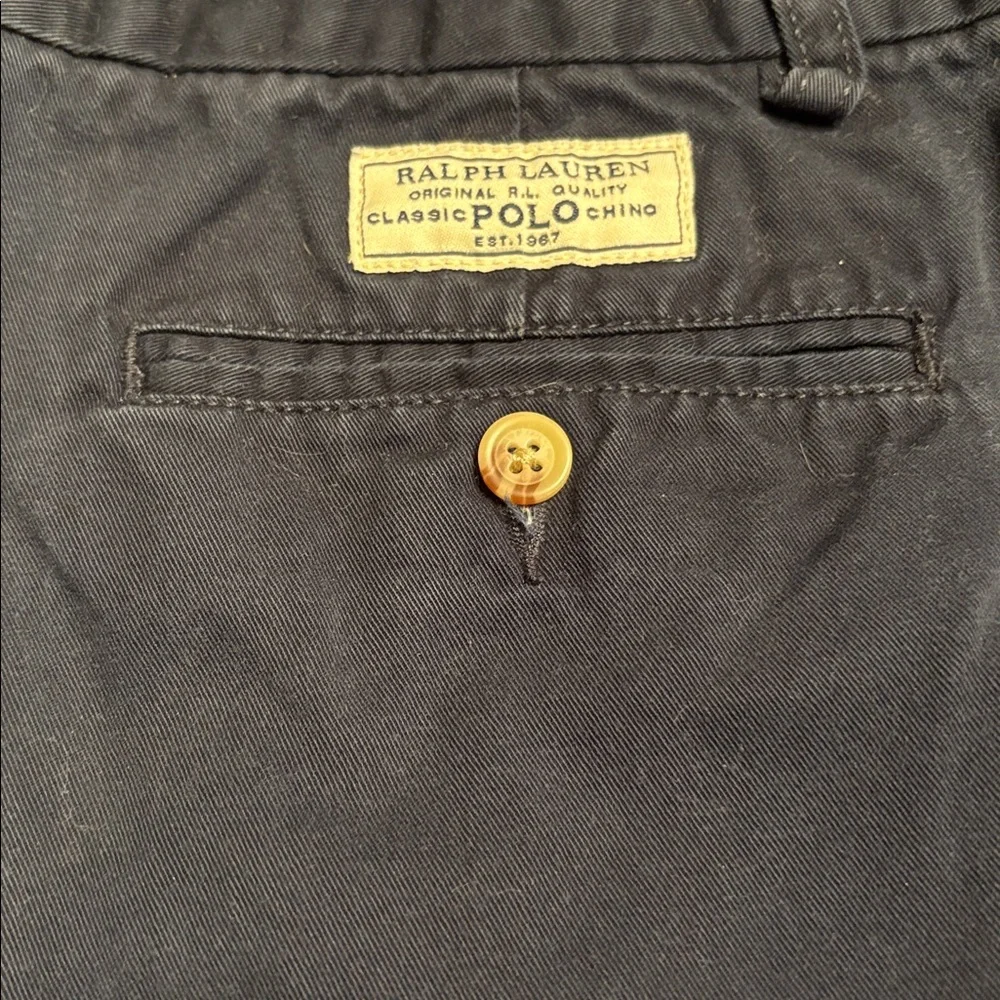 Polo by Ralph Lauren boys chino Bermuda shorts navy blue Size 18